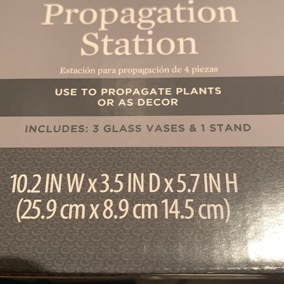 Better Homes & Gardens Three Beaker Plant Propagation Station 3 Glass vases New - Picture 6 of 6